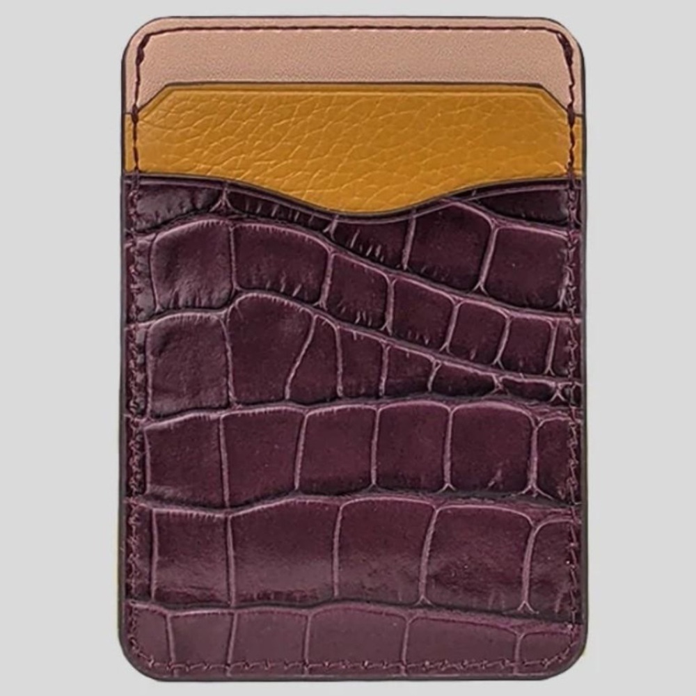 Tory Burch Blake Embossed Card Case Bayberry - Picture 2 of 6